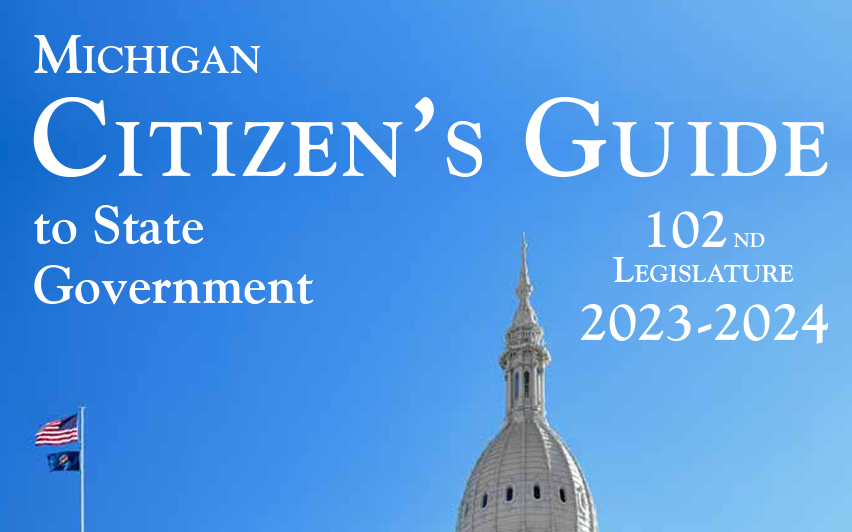Front page of the Michigan Citizen's Guide Booklet